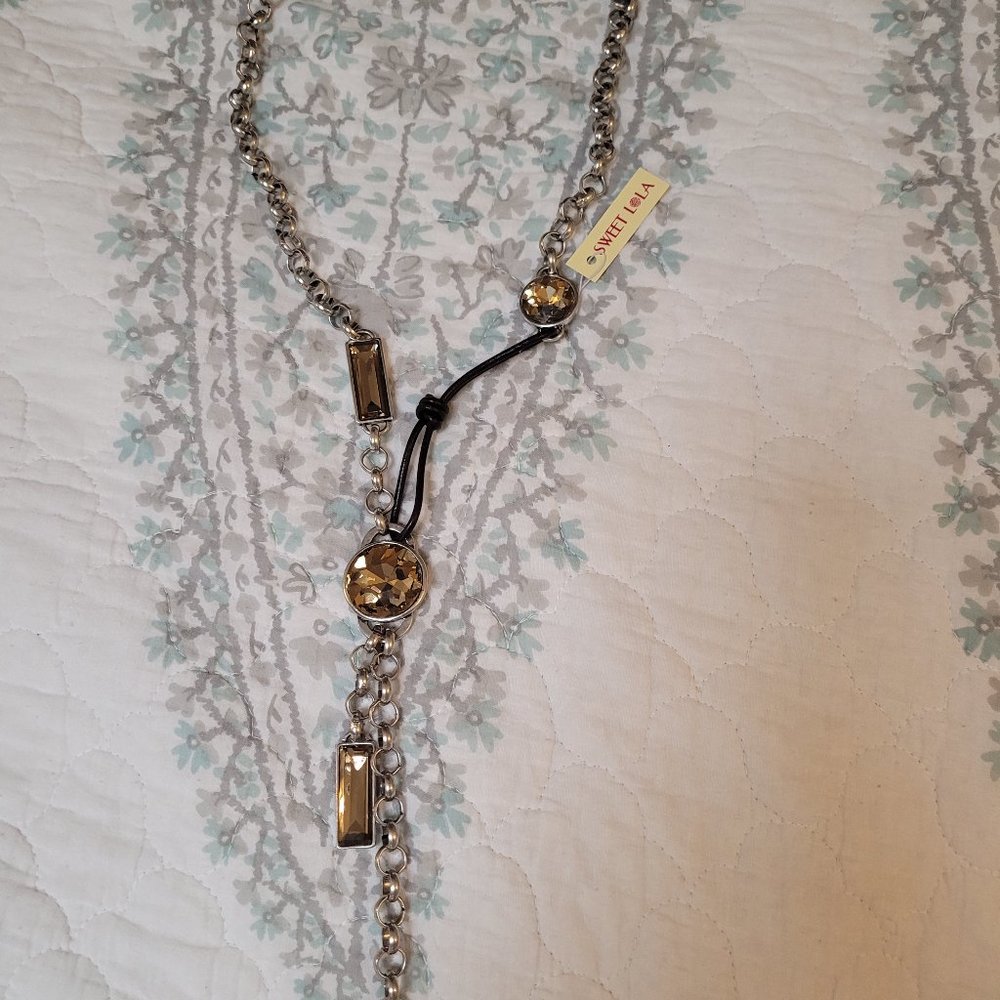 Sweet Lola silver and topaz